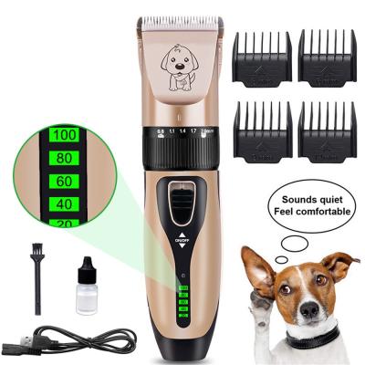 China New Arrival Professional Cat Dog Grooming Hair Clipper LCD Display Viable Security for Dogs Cats and Other Animals for sale