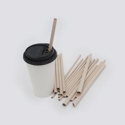 China Degradable Minimalist 6mm Bamboo Powder Plant Straw for sale