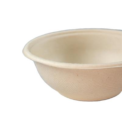 China Biodegradable Eco - Friendly Disposable On Sale Disposable Sugar Cane Pulp Soup Salad Bowl With Lid for sale