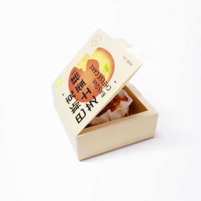 China Folding Biodegradable Custom Printing Biodegradable Paper Box For Food Bakery Cake for sale