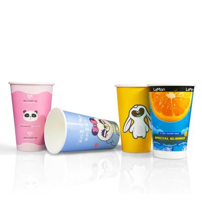 China LOGO Printing Disposable Paper Cup Disposable Custom Ice Cream Paper Cup for sale