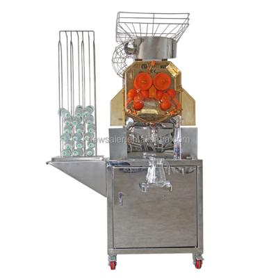 China 220v/110v 370w Automatic Feed Orange Juicer Citrus Juice Extractor Food Machine for sale