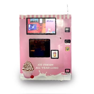 China coin operated automatic soft ice cream vending machine ice-cream vending machine for sale