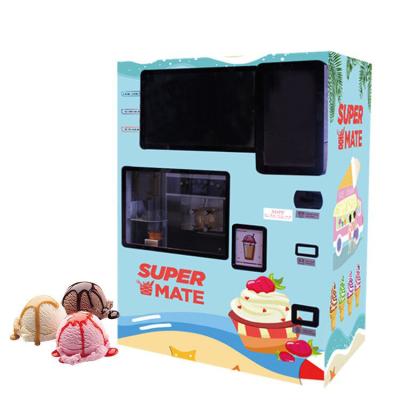 China automatic soft ice cream vending machine self-service vending machine for sale