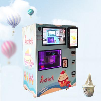 China Automatic Ice Cream Maker Soft Ice Cream Vending Machine with Intelligent Payment System Te koop