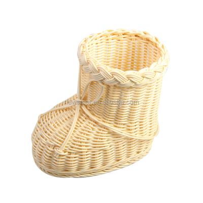 China PP rattan basket fruit dessert basket home organizer Home Decoration Basket for sale