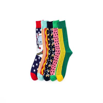 China Factory Directly QUICK DRY Good Quality Men's Pants Main Sock Sock Matched Pattern Fashion Happy Socks for sale