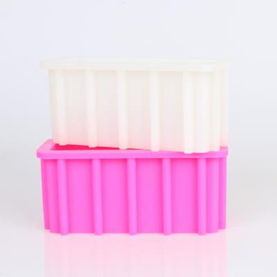 China Tall and Lean Sustainable Silicone Roll Roll Molds Sustainable Soap Mold Toast Mousse Cake Tools Flexible Soap Mold Swirl Natural Soap Molds for sale