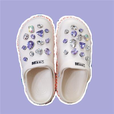 China Shoe Decoration Charms Crystal Different Shoe Charms 2022 Shoe Decoration Charms Summer Time For Crocs Metal Shoe Charms Gemstone Shoe Charms For Lady for sale