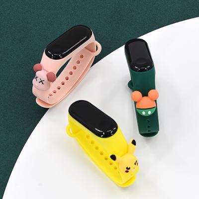 China LED Display Fashion Wristband Watch LED Cartoon Numbers Kids Digital Watch LED Display Swimming Waterproof Watch for sale