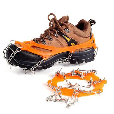 China 10 Stud Universal Anti-Static Safety Shoe Ice Outdoor Anti-Skid Snow Climbing Anti-Static Spikes Grips Staves Spikes Overshoes for sale