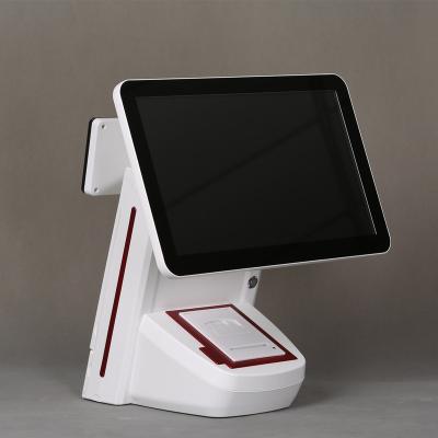 China I3 4G 64G Electronic Cash Register Machine POS System All In One Touch Screen POS Terminal POS System For Retail 64GB SSD for sale