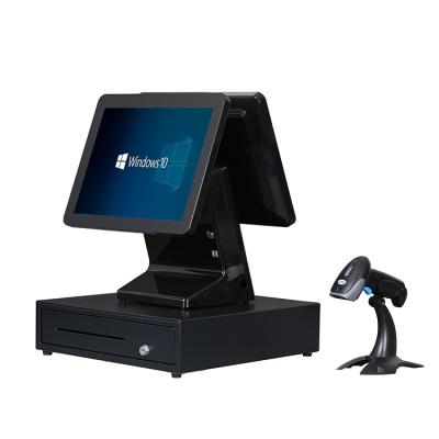 China 1903F System Touch Screen POS System 10 Inch All In One Cash Register With 32GB /64GB /128GB /256SSD Thermal Printer for sale