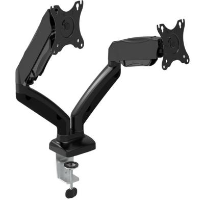 China VDT01-CO24 High Quality Steel And Plastic Adjustable Dual Monitor Swing Arm Shock Absorber Monitor Mount for sale