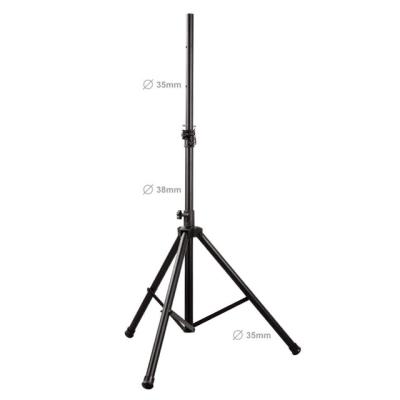 China Professional Audio Adjustable Height VST-04 Floor Stand Tripod Black Speaker Stand for sale