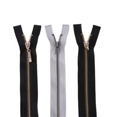 China Other Most Popular Universal Sturdy Teeth 5# Metal Double Plated Zipper for sale