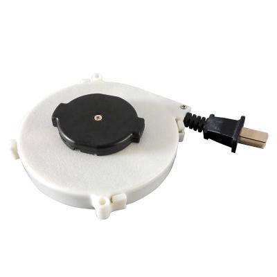 China High Quality Household Appliance 1.6m White Spring Retractable Cable Reel for Vacuum Cleaner for sale