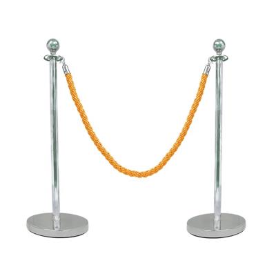 China Stainless Steel Premium Polished Classic Stainless Steel Rope Barrier Brackets For Concert Crowd Control for sale