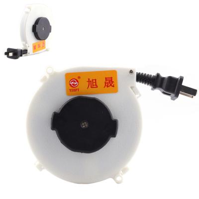 China Wholesale Home Appliance White Plug Automatic Cable Reel 1.6M Retractable Cord Reel 2pin with 220v Power for Home Appliance for sale