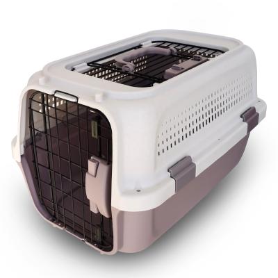 China Sustainable Two-Door Top-Load Hard-sided Pet Travel Carrier Airline Approved for sale