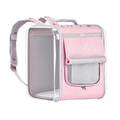 China Petseek Cat Backpack Carrier Small Dog Pet Carriers Bag Breathable Space Capsule Suitable For Travel Increasing Outdoor Use for sale