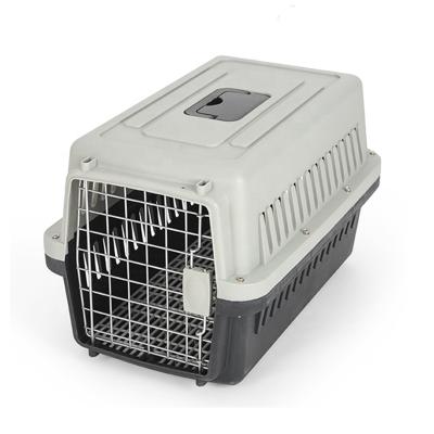 China Breathable Pet Supplies Wholesales Pet Carrier Cat And Dog Air Box Displacement Flat Check In Pet Carrier Box for sale