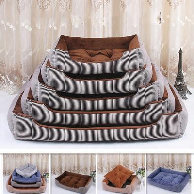 China Soft Puppy Dog Kennel Pet Supplies Mat House Winter Warm Pad Comfortable Dog Bed Heating Plush for sale