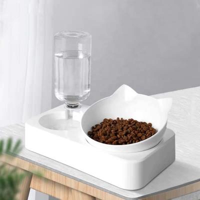 China Sustainable Luxury Smart Automatic Dog Cat Food Water Dispenser Bottle Bowl Pet Automatic Feeder for sale