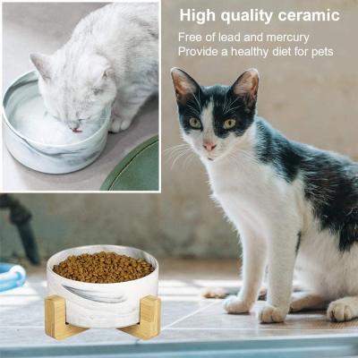 China Fashion Viable Custom High Quality Design Logo Luxury Cat Eating Bowl Ceramic Wholesale Cute Dog Feeding Cat for sale