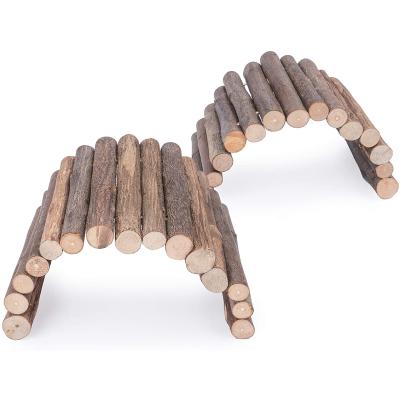 China Viable Wooden Ladder Bridge, Hamster Mouse Rat Rodents Play, Small Animal Chew Toy for sale