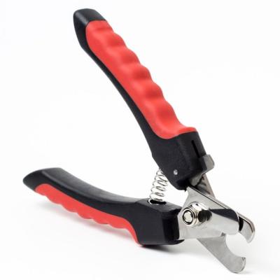 China Durable Professional Pet Nail Clippers Grooming Scissors With Safety Guard For Dogs And Cats for sale