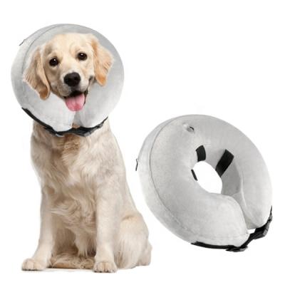 China DETACHED Dog Cone Collar, Inflatable Pet Collar for After Surgery, Soft Protective Cone Recovery Collar for Dogs and Cats for sale