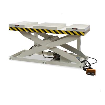 China Heavy Duty Machinery Repair Shops Hydraulic Scissor Lift Table 3 Tons For Transport Cargo And Feeding Platform (GCS3) for sale