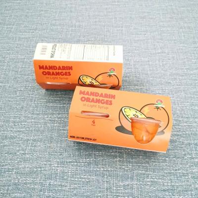 China Canned Fruit 4oz Canned Orange Tangerine in Splenda for sale