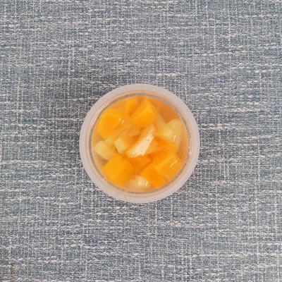 China Canned Fruits 113g Airline Supply 3 Mixed In Light Syrup In Plastic Cup for sale