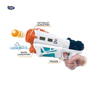 China Toy Summer Kids Electronic 2 in 1 Outdoor Water Pellet Playgound Gun Toys Soft Bullet Pistal Toy Gun for sale