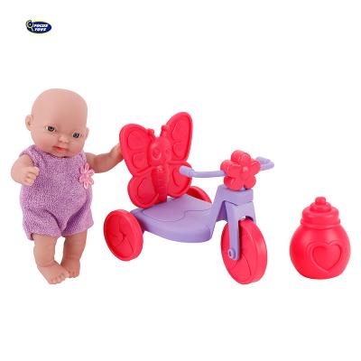 China Toddler Home Child's Play House Toys Realistic Baby - Doll With Bike Cute Gifts For Babies for sale