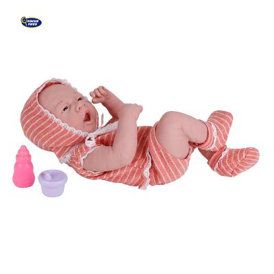 China Home Play Kids Doll Pretend Toys 14 Inch Cute Yawning Girl Baby Dolls That Look Real for sale