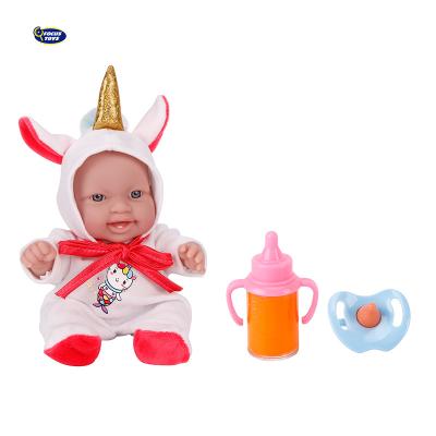 China Cute Home Play Toys For Children Pretend Play Girl Simulation Baby - Doll Feeding Set for sale