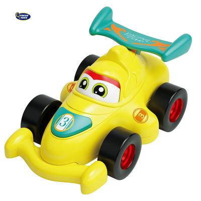 China Pocket Toy Mini Vehicles Cartoon Inertia Formula Eco-friendly Material Car Toys For Baby Boy for sale