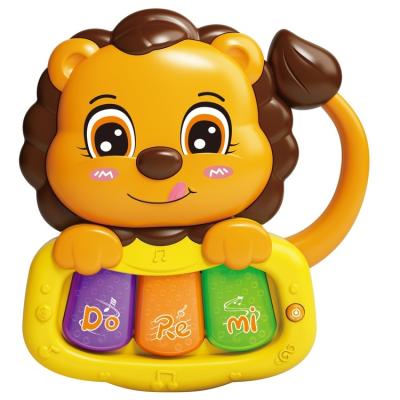 China Educational Baby Toys Cartoon Little Lion Electronic Organ Kids Toys with Lights and Music 17.50*4.50*15.5cm for sale