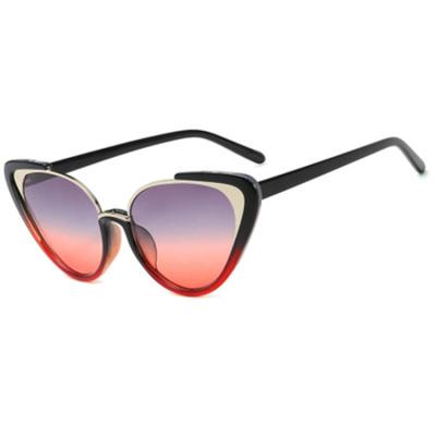 China Genuine Cat Eye Cat-eye Design and Unique Half-frame Sunglasses, Women's Fashion Trend Sunglasses for sale