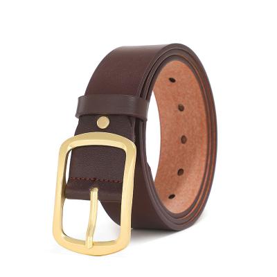 China Cow Hide High Quality Custom Durable Wholesale Pin Buckle Handmade Casual Genuine Leather Belt for sale