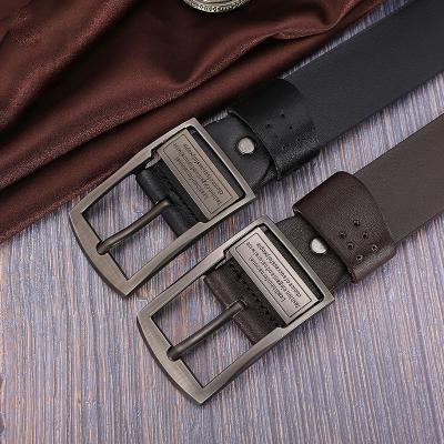 China ALLOY High quality design fashion pu leather belt buckle wholesale  Vintage metal Pin belt buckle Men Belt for sale