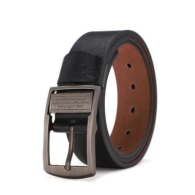 China ALLOY Men Belt Wholesale Fashion Business Retail Black Casual Logo Style Buckle Hide LeatherType belts for sale