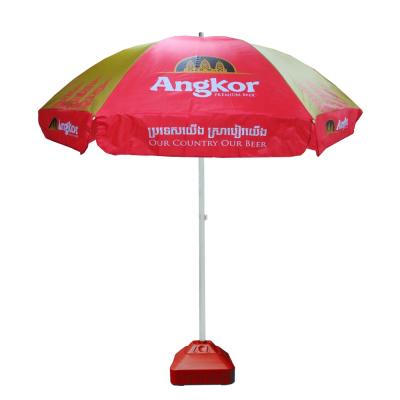 China Contemporary 48inch Manual Outdoor Advertising Open Heavy Duty Beach Umbrella for sale