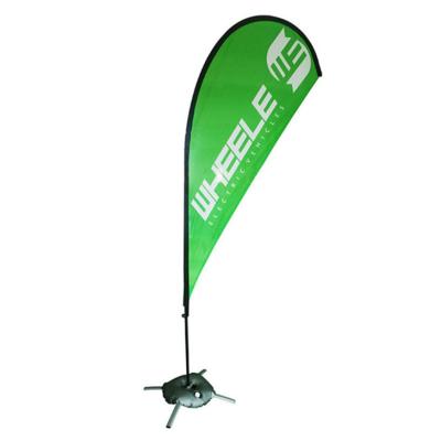 China Outdoor Waterproof Exhibition Promotional Event Advertising Use Tuoye Feather Flag Flying Beach Flag Banner for sale