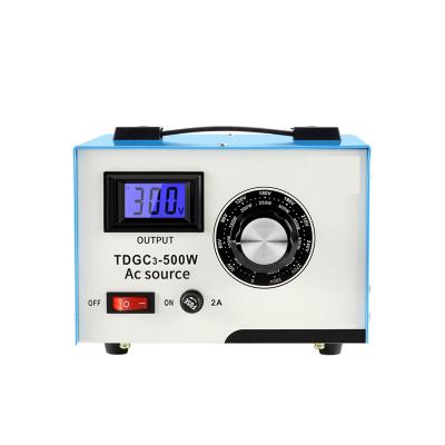 China Plug & Play AC Voltage Regulator 0-300V Single Phase Fully Automatic SVC Home Touch Adjustable Regulator for sale