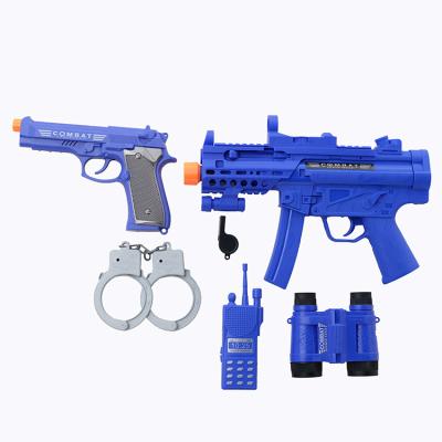 China Electronic Toy Military Gun Set Boy Toy Soldiers The Most Popular Police Sweep General Style Toy Boys And Girls for sale