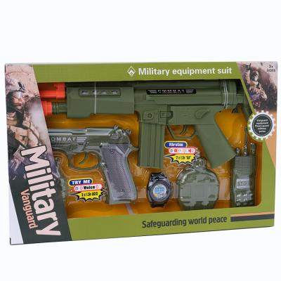 China Wholesale Price Boy Soft Bullet Child Weapon Military Plastic Army Set Toy Gun 84*44*62cm for sale